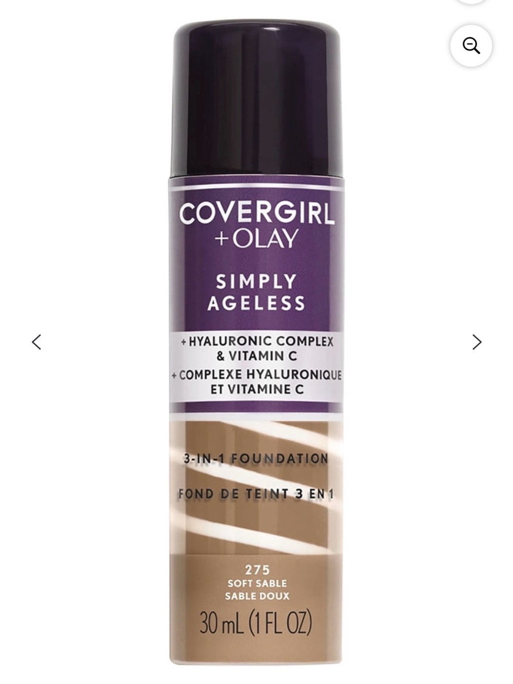 COVERGIRL + Olay Simply Ageless 3-in-1 Foundation - Soft Sable 275 Dark
